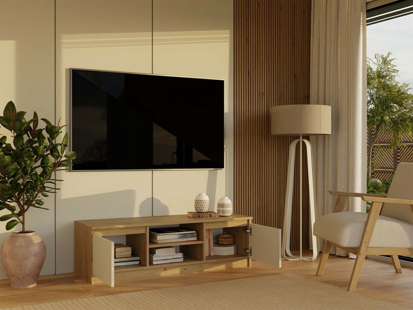 TV skříňka Musecalo 120 (dub artisan + kašmír)