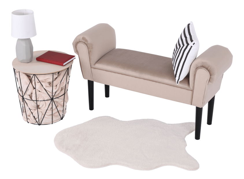 Lavice Bryona (béžová-šedá)