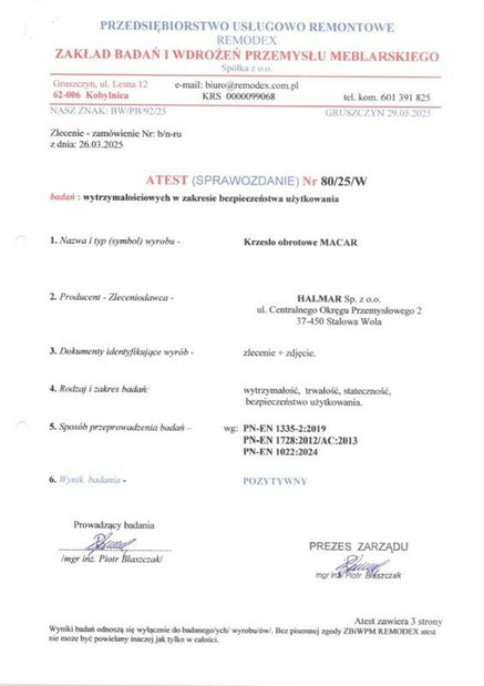 Kancelářská židle Marcar (černá)