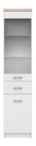 Vitrína Tianna 1d1w1s (bílá)