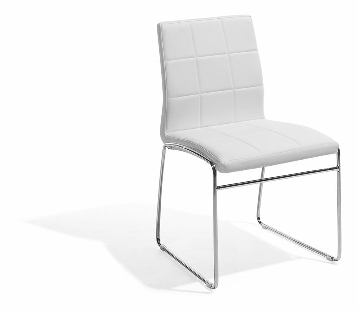 Set 2ks. jídelních židlí Kirk (bílá)