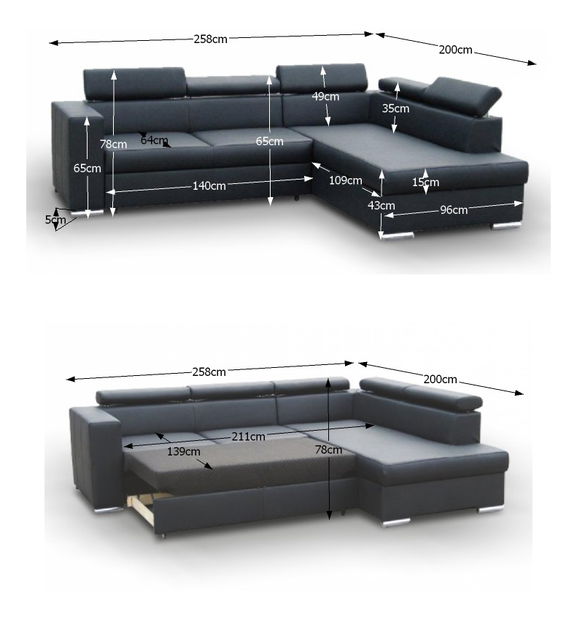 Rohová sedací souprava Lote 2 (P)