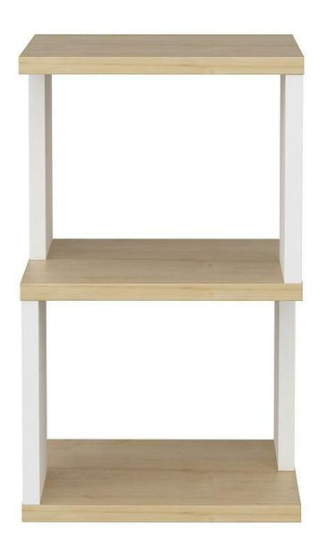 Noční stolek Caramello (dub + bílá)