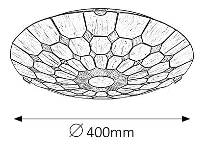 Stropní svítidlo Marvel 8091 (bronzová)