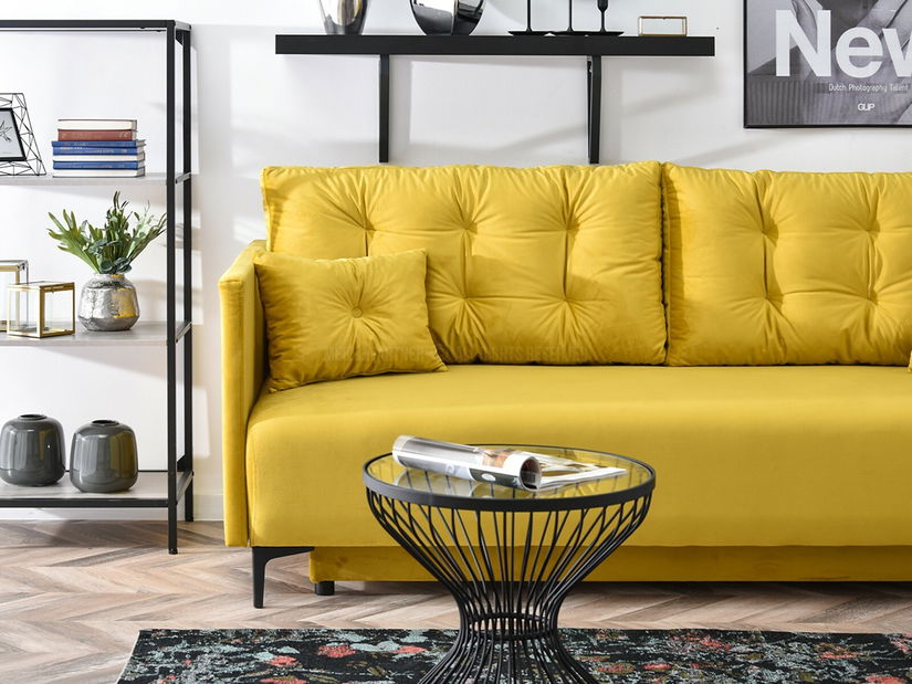 Pohovka dvousedačka Mastil (černá)