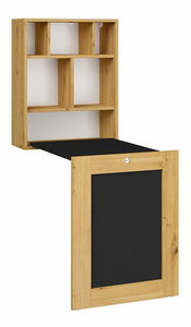 Rozkládací PC stolek Till (dub artisan + černá)