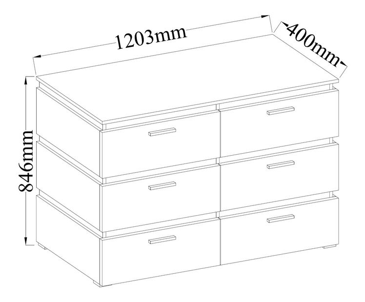 Komoda Fabian DA20 6S