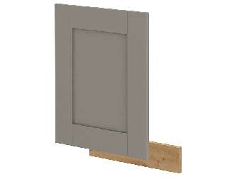 Dvířka na vestavnou myčku nádobí Lucid ZM 446 x 570 (dub artisan + claygrey)