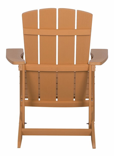 Zahradní židle Adack (světlé dřevo)