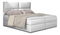 Boxspring postel 165 cm Alyce (bílá) (s matracemi)