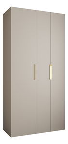 Šatní skříň 120 cm Carmela 50-4 (kašmír + zlatá)