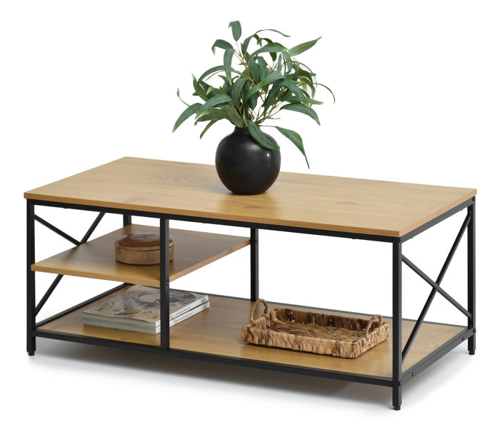 Konferenční stolek Jukky Stol (dub + černá)