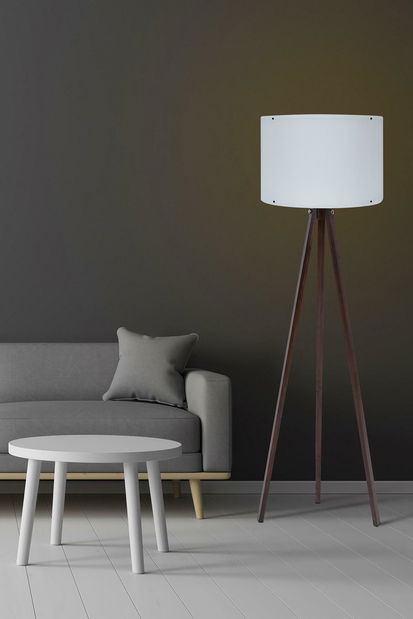 Stojanová lampa Farnesia 1 (bílá + ořech)