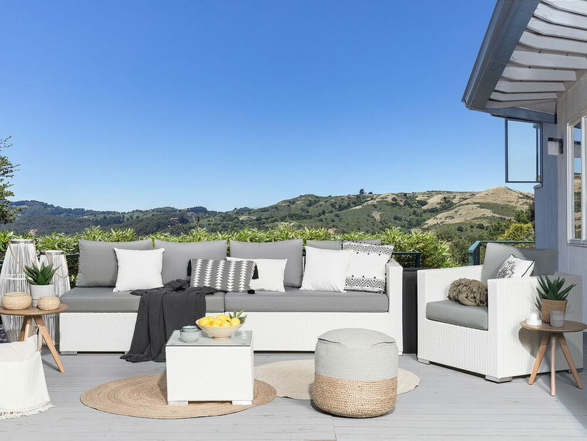 Zahradní sedací souprava Xxl (bílá)