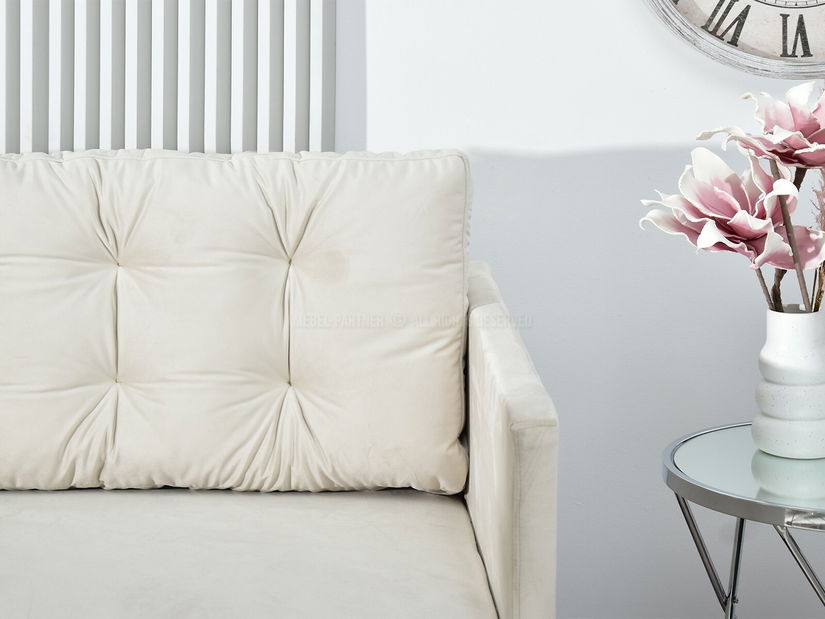 Pohovka dvousedačka Mastil (krémová + černá)