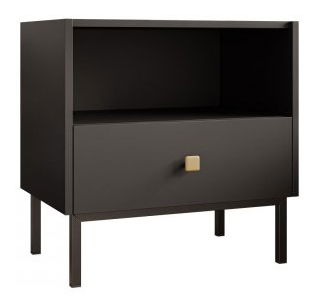 Noční stolek Probazzo 1SZ (černá)