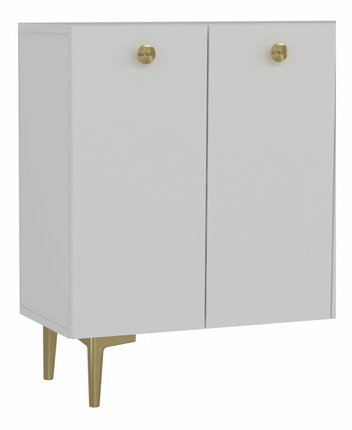 Skříňka Betia (antracit + bílá)