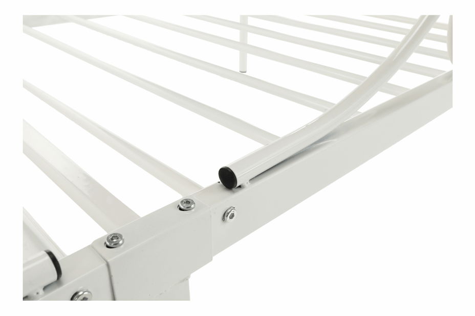 Jednolůžková postel 90 cm Anabella (bílá) (s roštem)