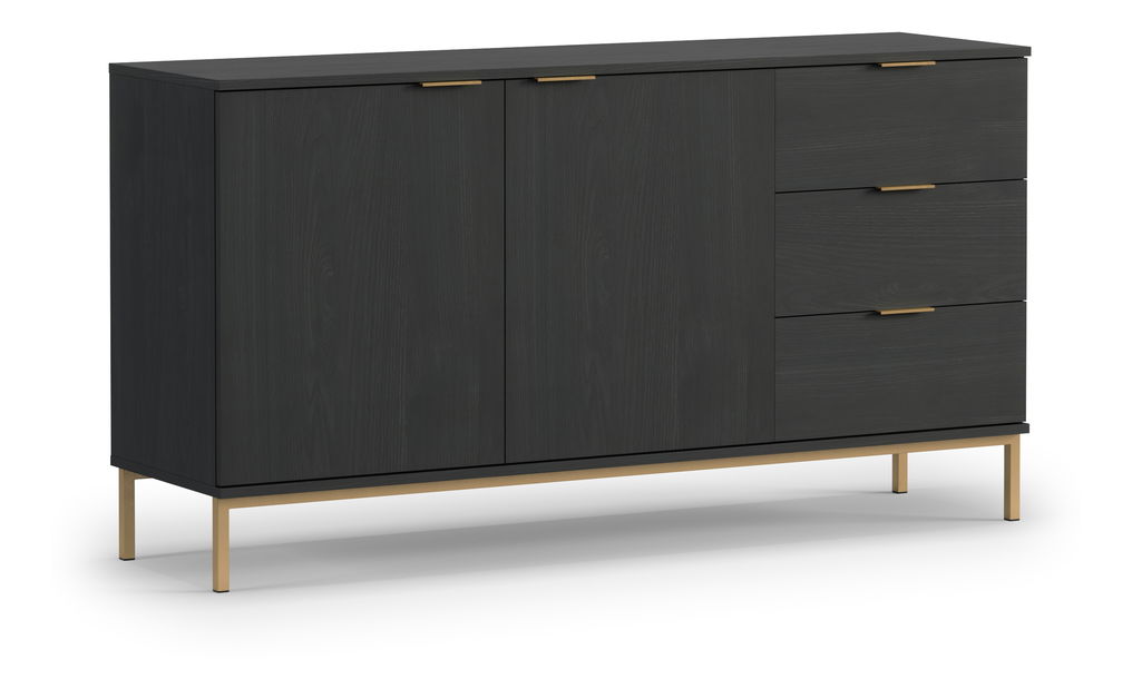 Komoda Punta K2D3SZ (portlandský jasan černý)