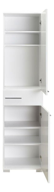 Policová skříň Aderyn (bílá)