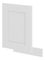 Dvířka na vestavnou myčku nádobí Lucid ZM 446 x 570 (bílá + bílá)