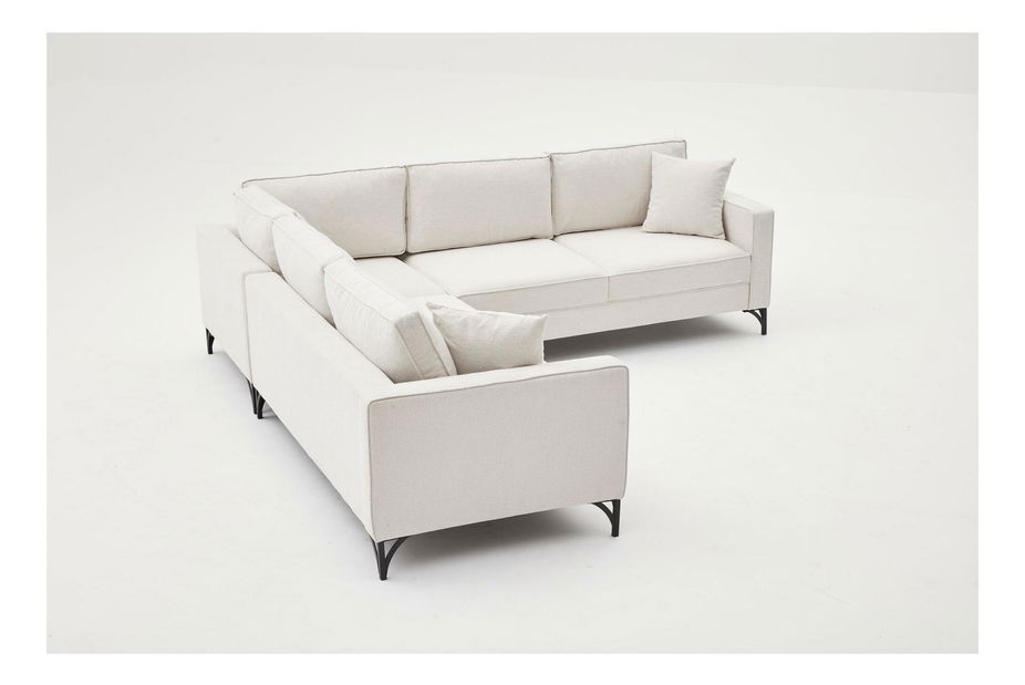 Rohová sedačka Berlunetta (krémová + černá)