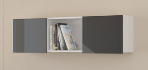 Polička Upwell bílá + lesk černý