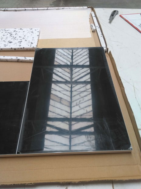 Obývací stěna Ramon I (bílá + lesk černý) (s osvětlením) *bazar