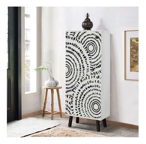 Botník (skříňka na boty) Beside 24 (bílá + černá)