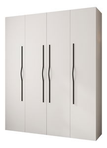 Šatní skříň 200 cm Carmela 40-2 (bílá + černá)