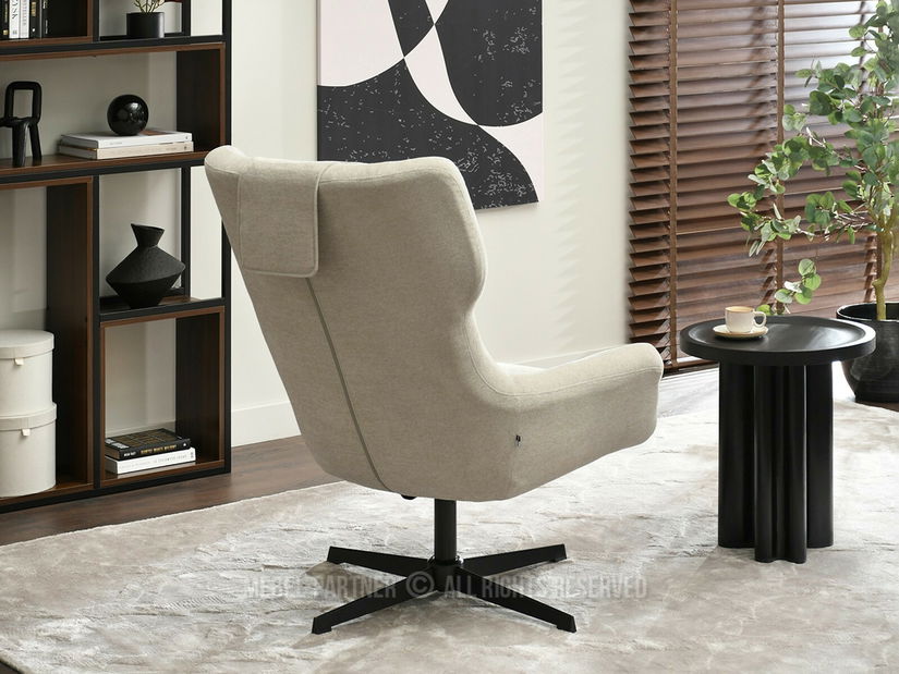 Relaxační křeslo Irventendo (béžová + černá)