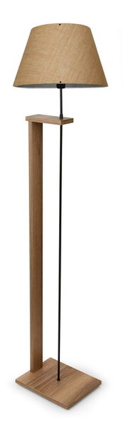 Stojanová lampa Avanasta 1 (krémová + dřevo)