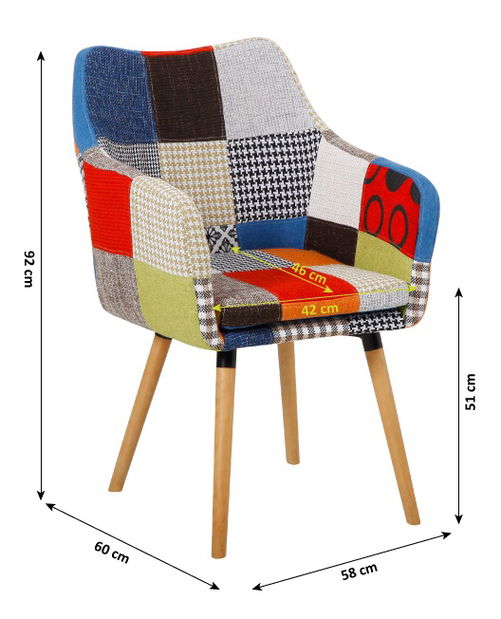 Jídelní židle Landor (barevná)