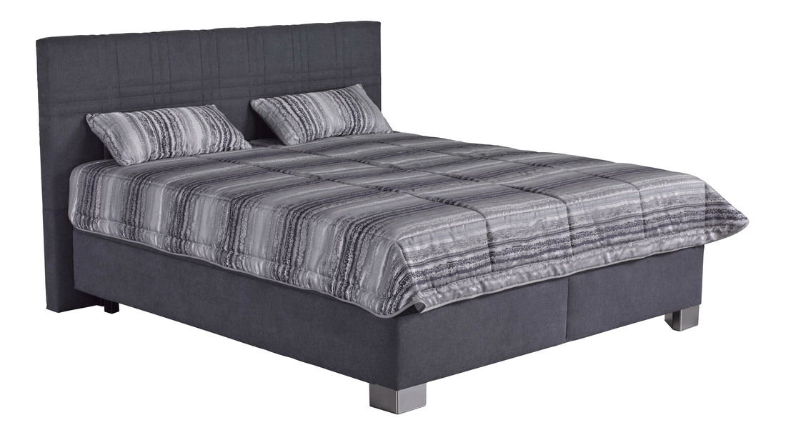 Manželská postel 180 cm Blanár Venus (tmavě šedá) (s roštem a matrací Nelly Plus)