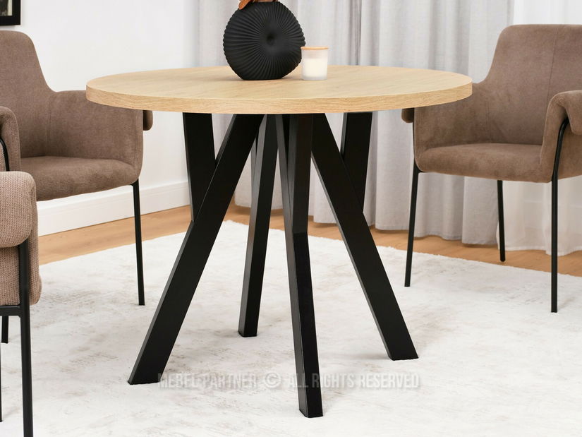 Jídelní stůl Bulgaria (dub + krémová)