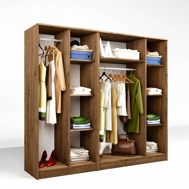 Šatní skříň Kentucky E (borovice atlantická)