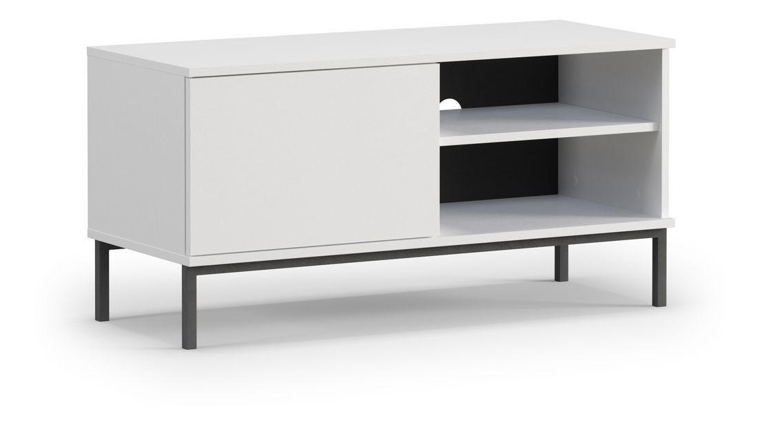 Tv stolek Quebec 1D (bílá matná)