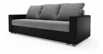 Pohovka trojsedačka Rimak (černá + šedá)