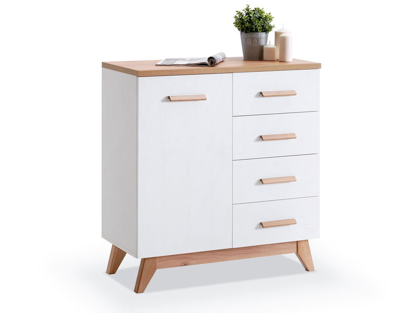 Komoda Balones BG08 (bílá + dub)