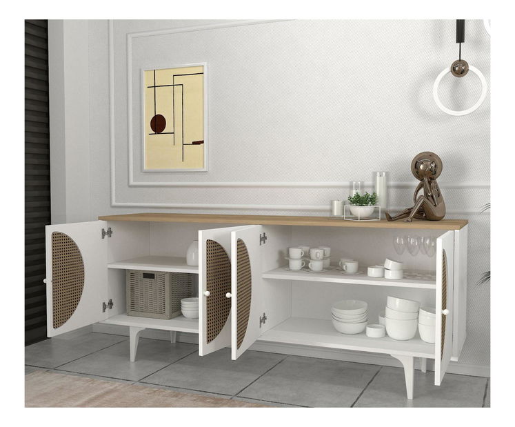 Skříňka Burinda 180 (dub bílý)