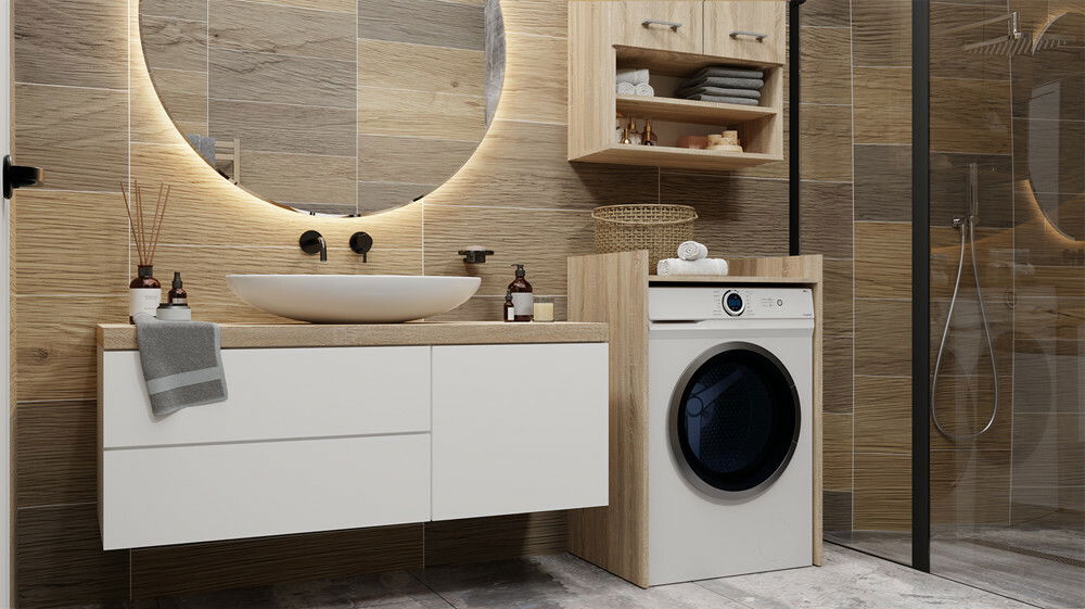 Skříňka na pračku Perdieron 1 (dub sonoma)