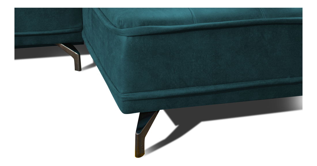 Rohová sedací souprava Tanore (tmavě zelená) (P)