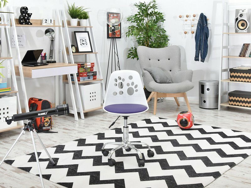 Židle Footy (fialová + chromová)