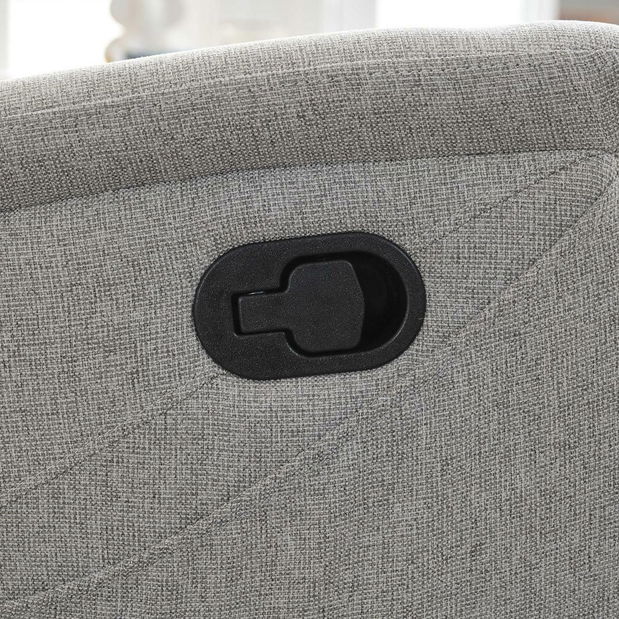 Polohovací křeslo Temor (světle šedá)