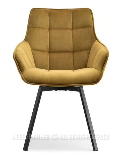 Židle Aranbura (zlatá + černá)