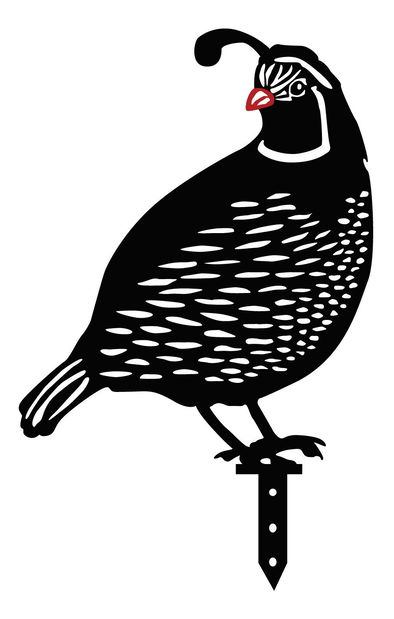 Dekorativní sada kovových doplňků do zahrady Quinn (černá)