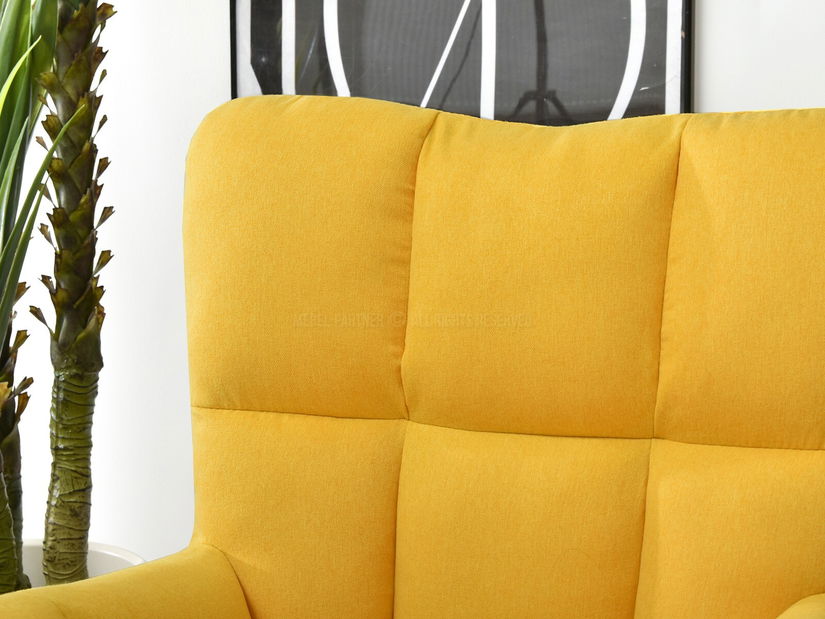 Křeslo Kikino (žlutá + černá)