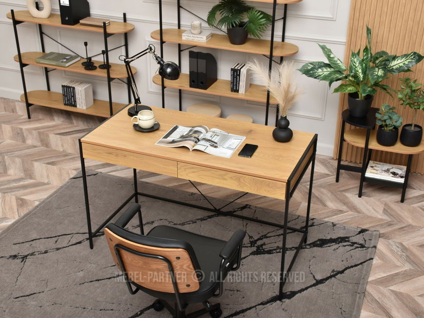 PC stolek Unica (dub + černá)