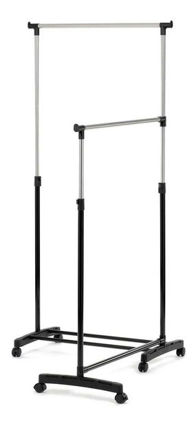 Věšák na kolečkách Galan (černá)