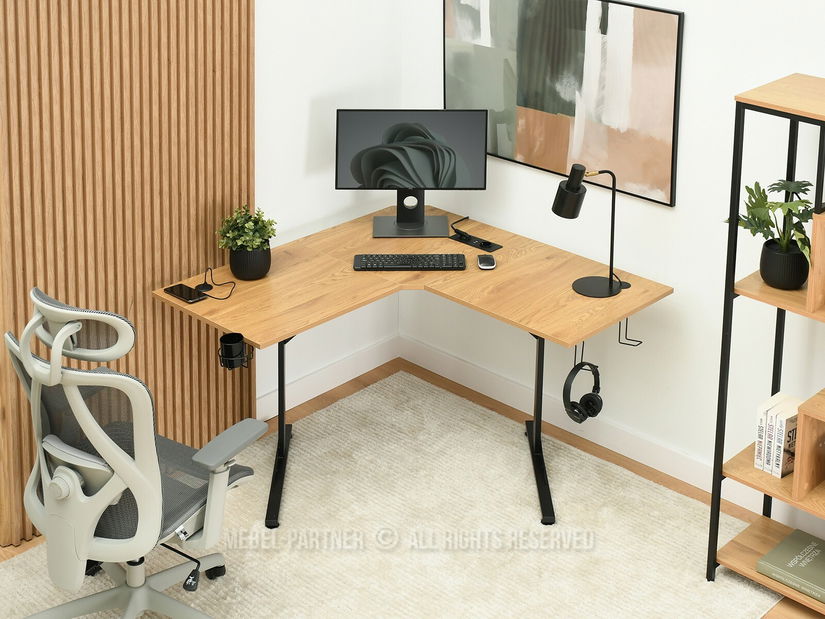 PC stolek Matts C (dub + černá)